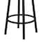 Armen Living Titana 26" Counter Height Metal Swivel Barstool in Ford Black Pu and Black Finish 721535746903 - alternate 8
